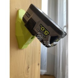 Support mural batteries Ryobi one plus