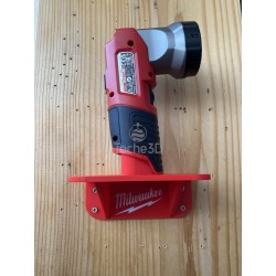Support mural outils Milwaukee M12 avec logo