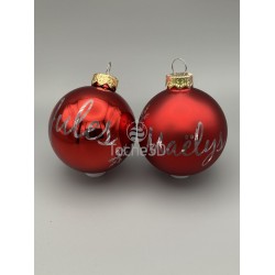 Boule de noël personnalisable