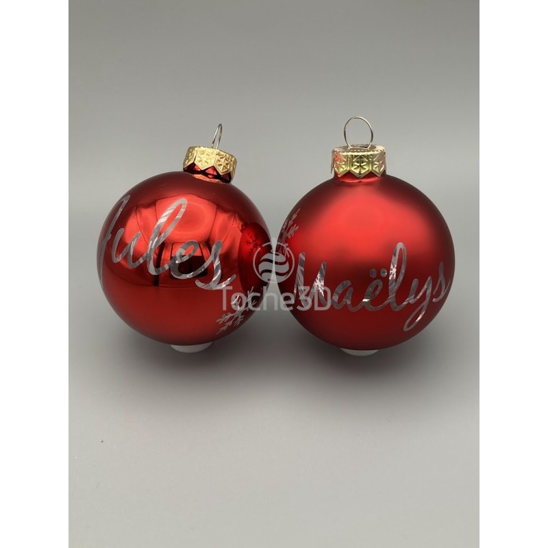 Boule de noël personnalisable