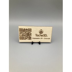 Cartel en bois avec gravure personnalisée