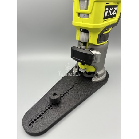 Gabarit de fraisage et découpe circulaire pour affleureuse Ryobi One+ 18V
