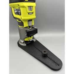 Gabarit de fraisage et découpe circulaire pour affleureuse Ryobi One+ 18V