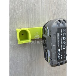 Support mural 2 batteries Ryobi One+
