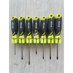 Support mural 5, 7 ou 9 tournevis couleur Ryobi