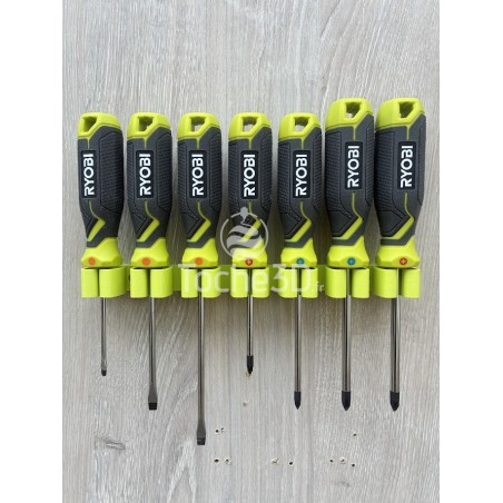 Support mural 5, 7 ou 9 tournevis couleur Ryobi