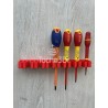 Support mural 5, 7 ou 9 tournevis couleur rouge