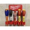 Support mural 5, 7 ou 9 tournevis couleur rouge
