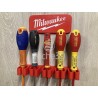 Support mural 5, 7 ou 9 tournevis couleur rouge