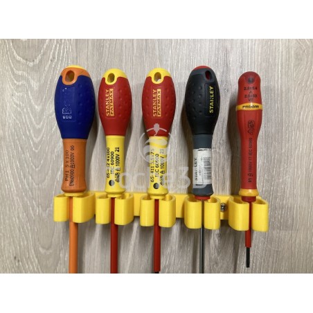 Support mural 5, 7 ou 9 tournevis couleur Dewalt