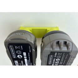 Support mural 2 batteries Ryobi One+