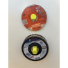 Supports muraux avec disque à tronçonner et disque à lamelles Bosch, illustrant la compatibilité toutes marques
