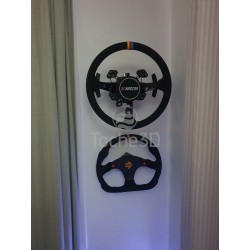 Support mural Fanatec QR1 installé au mur